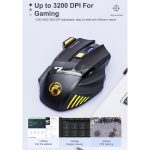 iMICE GW-X7 7-Tasten-leise wiederaufladbare kabellose Gaming-Maus mit bunten RGB-Lichtern, GW-X7 2.4G – Bild 7