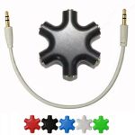 6-in-1-Audio-Adapter, 3,5-mm-Klinke, Multi-Port-Hub, Aux-Kopfhörer-Splitter-Konverter – Bild 2