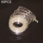 50 Stück DIY Latexballons Modellierwerkzeug Kunststoff Ballonkette Krawattenknopf Werkzeug Geburtstagsfeier Hochzeit Dekorationszubehör, Länge: 5 m, 50 PCS