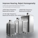 KZ SA08 Wireless Vier-Einheiten 5BA Balance Armature Bluetooth In-Ear TWS Kopfhörer, SA08 – Bild 3