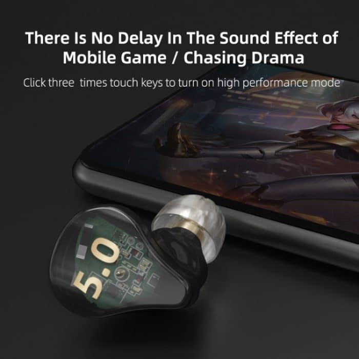 KZ SA08 Wireless Vier-Einheiten 5BA Balance Armature Bluetooth In-Ear TWS Kopfhörer, SA08 – Bild 9