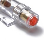 Auto 100 Amp Audio AGU Sicherungshalter Sicherungshalter 4 6 8 Gauge Inline vergoldet, 100 Amp – Bild 6