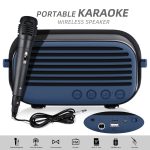 Neuer Rixing NR-3000M Bluetooth 5.0 tragbarer kabelloser Karaoke-Bluetooth-Lautsprecher mit Mikrofon und Schultergurt, NR-3000M(Black), NR-3000M(Red), NR-3000M(Blue), NR-3000M(Green) – Bild 2