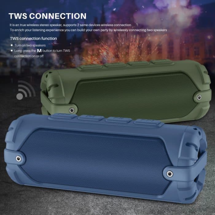 Neuer Rixing NR-6013M Bluetooth 5.0 tragbarer kabelloser Outdoor-Karaoke-Bluetooth-Lautsprecher mit Mikrofon und Schultergurt, NR-6013M(Black), NR-6013M(Red), NR-6013M(Blue), NR-6013M(Green) – Bild 4