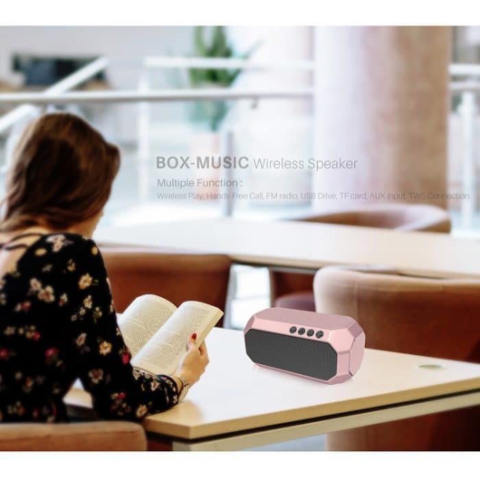 NewRixing NR-4000 TWS Mesh Polygon Music Box Concept Bluetooth-Lautsprecher – Bild 3