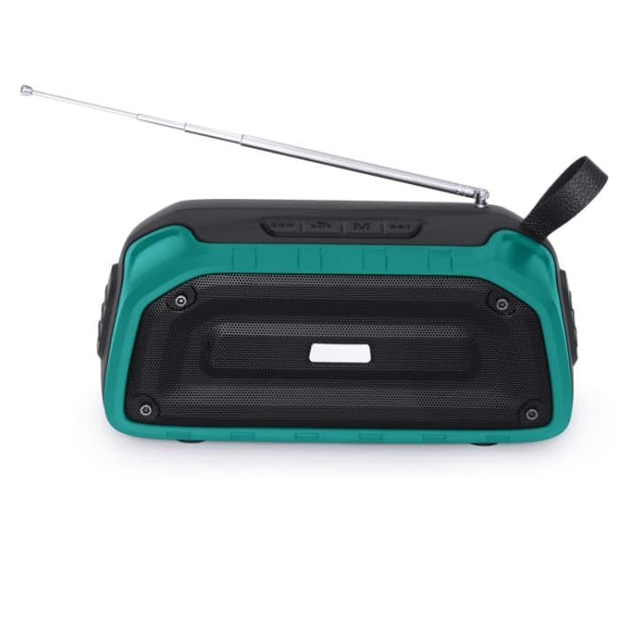 Neuer Rixing NR-906FM TWS wasserdichter Bluetooth-Lautsprecher, unterstützt Freisprechen/FM mit Griff und Antenne, NR-906FM (Emerald Green), NR-906FM (Black), NR-906FM (Red), NR-906FM (Army Green), NR-906FM (Dark Blue) – Bild 9