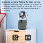 SOAIY K8 Kabelloser Bluetooth-Dual-Wecker-Lautsprecher mit kleinem Ventilator – Bild 6