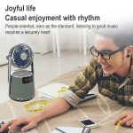 SOAIY K8 Kabelloser Bluetooth-Dual-Wecker-Lautsprecher mit kleinem Ventilator – Bild 7