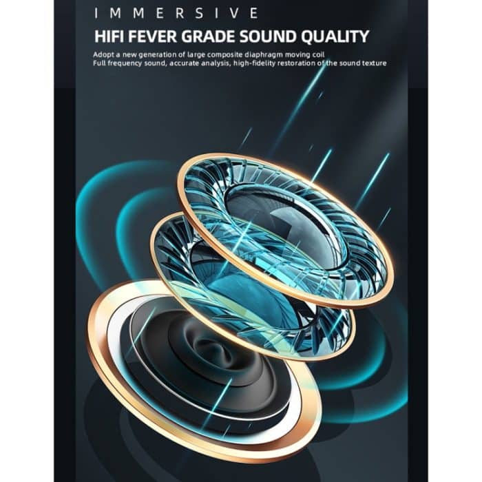 Original Lenovo XT80 TWS Spiel-/Musik-Dual-Mode-Bluetooth-Kopfhörer mit Atemlicht und Ladebox – Bild 4