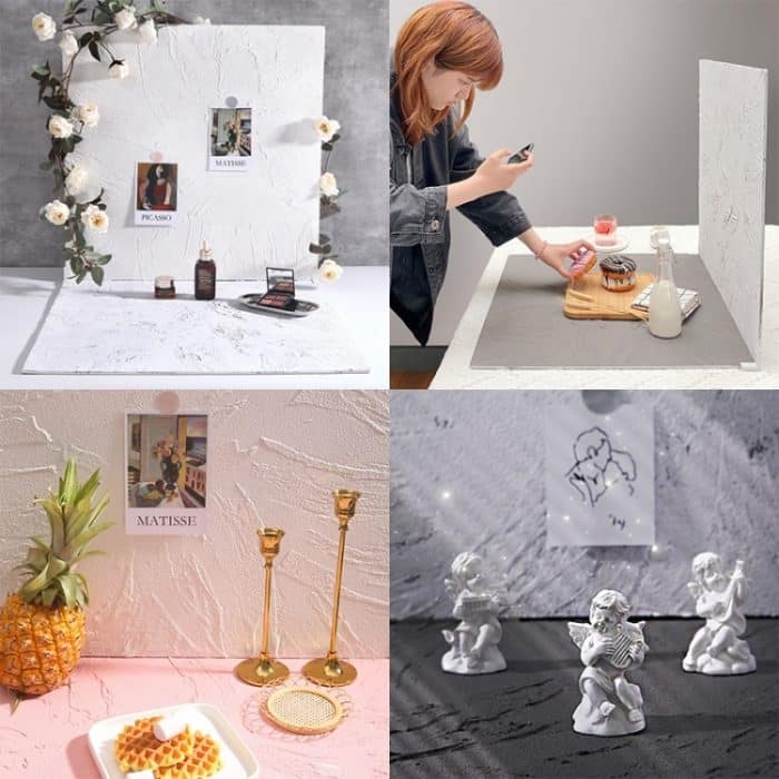 60 x 60 cm Retro-PVC-Zement-Texturplatte für Fotografie-Hintergründe – Bild 6