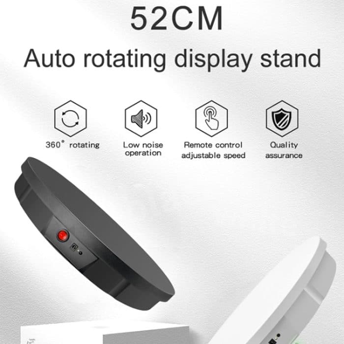 52 cm ferngesteuerter elektrischer rotierender Drehteller-Displayständer, Videoaufnahme-Requisiten-Plattenspieler, Plug-in-Stromversorgung, 52cm, Plug-in Power,US Plug, 52cm, Plug-in Power,EU Plug, 52cm, Plug-in Power,AU Plug, 52cm, Plug-in Power,UK Pl... – Bild 4
