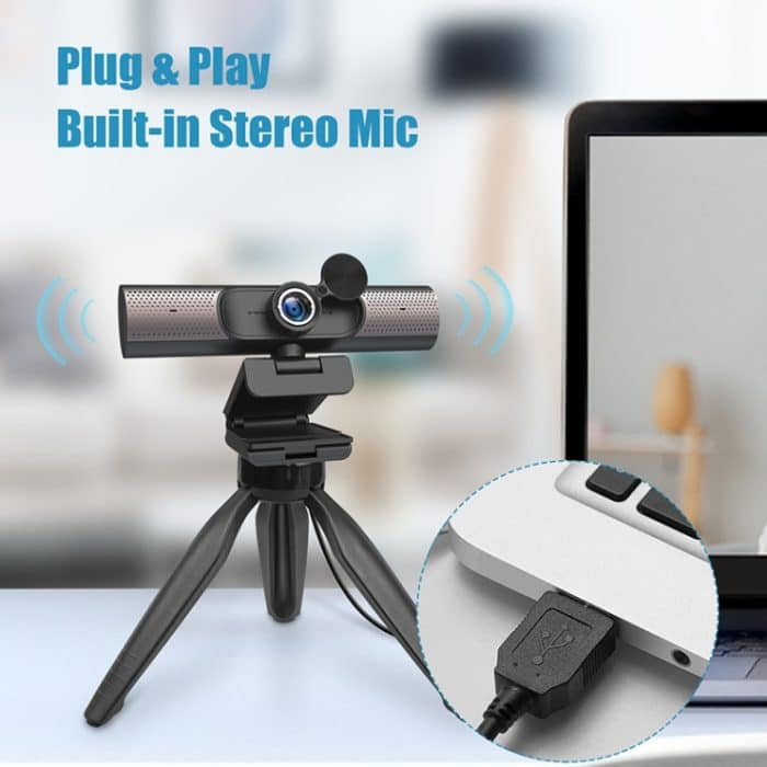 HY33 1080P HD USB-Computer-Webcam, With Speaker, without Speaker – Bild 6