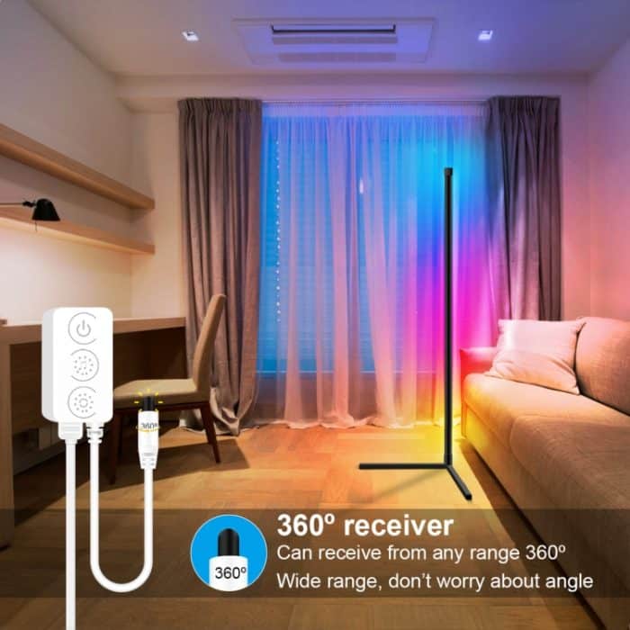 GVVOOHOME LED Symphony Bodenatmosphärenlicht mit Fernbedienung, USB, US Plug, EU Plug, UK Plug – Bild 7
