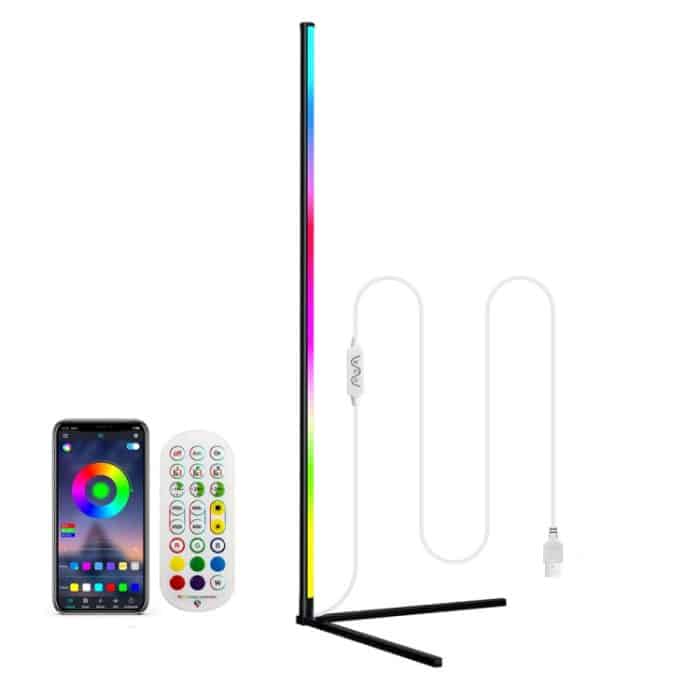 LED Symphony RGB Atmosphere Stehleuchte mit Fernbedienung, 1.2m, 1.6m – Bild 1