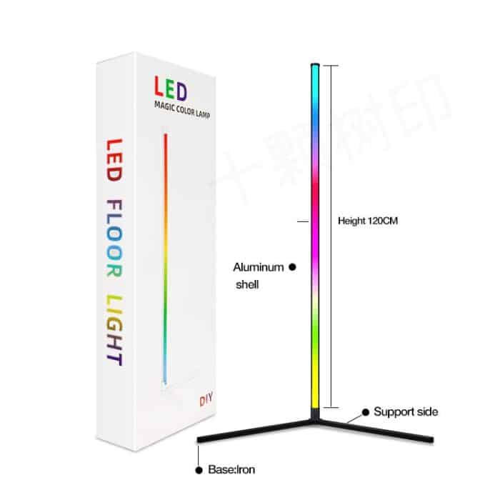LED Symphony RGB Atmosphere Stehleuchte mit Fernbedienung, 1.2m, 1.6m – Bild 2