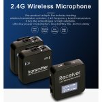 AY123 2.4G Wireless Lavalier Zweikanal-Übertragungsmikrofon – Bild 2