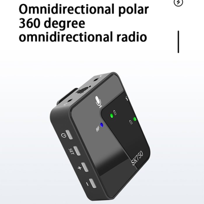 SK750 Typ-C, das eins für eins kabelloses Lavalier-Minimikrofon auflädt, One for One – Bild 4