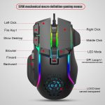 HXSJ S700 USB 12800 dpi einstellbare mechanische kabelgebundene Gaming-Maus mit 10 Tasten – Bild 4
