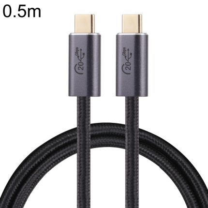 20 Gbit/s USB 3.2 USB-C/Typ-C-Stecker auf USB-C/Typ-C-Stecker, geflochtenes Datenkabel, 0.5m, 1m, 1.5m, 2m, 3m