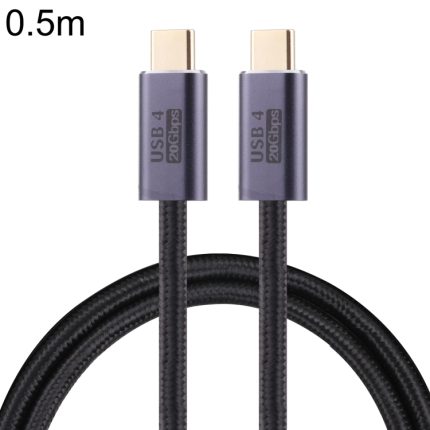 20 Gbit/s USB 4 USB-C/Typ-C-Stecker auf USB-C/Typ-C-Stecker, geflochtenes Datenkabel, 0.5m, 1m, 1.5m, 2m, 3m