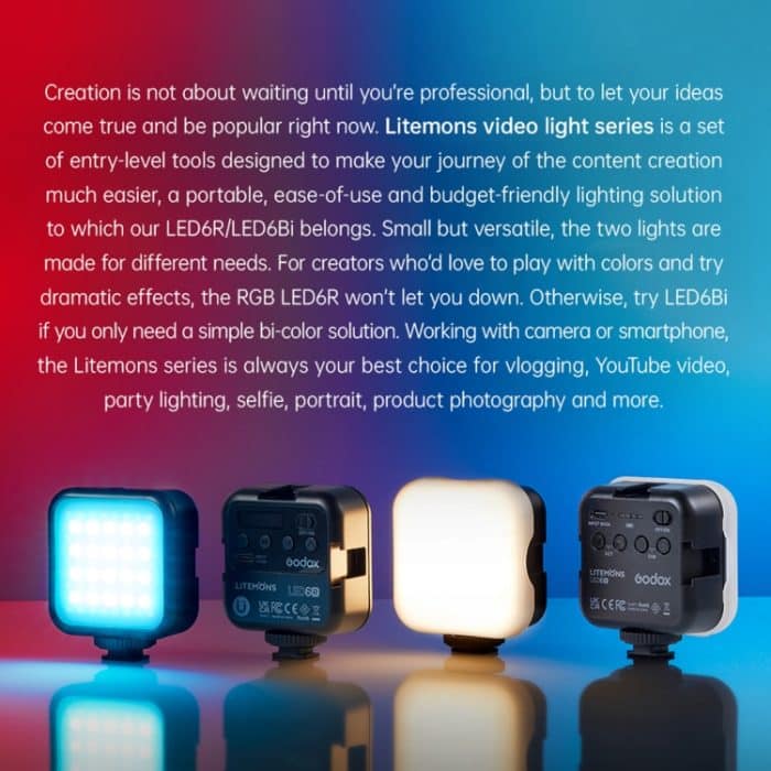 Godox LED-6BI LED-Video-Shoot-Licht – Bild 7