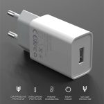 IVON AD-33 2-in-1 2,1 A Einzel-USB-Port-Reiseladegerät + 1 m USB-auf-Micro-USB-Datenkabel-Set,, EU Plug, US Plug – Bild 5