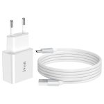 IVON AD-35 2-in-1 18 W QC3.0 USB-Port-Reiseladegerät + 1 m USB-auf-USB-C/Typ-C-Datenkabel-Set,, EU Plug, US Plug