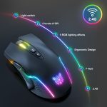 ONIKUMA CW905 2,4G RGB-Beleuchtung kabellose Maus, CW905 Wireless Mouse(Black), CW905 Wireless Mouse(Pink), CW905 Wireless Mouse (Grey White) – Bild 2