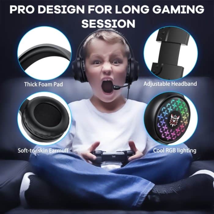 ONIKUMA X7 Pro USB + 3,5 mm RGB-Beleuchtung, kabelgebundenes Gaming-Headset, X7 Pro – Bild 5