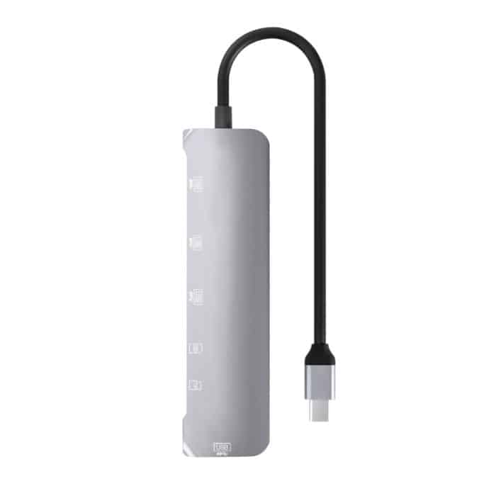 NK-3043 6 in 1 USB-C / Typ-C auf TF / SD-Kartensteckplatz + 4 USB-Buchsenadapter, NK-3043 – Bild 2