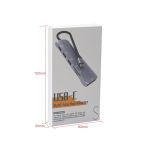 NK-3043 6 in 1 USB-C / Typ-C auf TF / SD-Kartensteckplatz + 4 USB-Buchsenadapter, NK-3043 – Bild 7