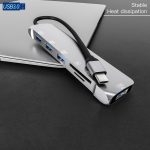 NK-3043H 6 in 1 USB-C / Typ-C bis TF / SD-Kartensteckplatz + USB 3.0 + 3 USB 2.0-Buchse – Bild 3