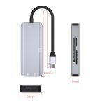 NK-3044 5-in-1-USB-C/Typ-C-auf-MS-/M2-/CF-/TF-/SD-Kartensteckplatz-Adapter, NK-3044 – Bild 2