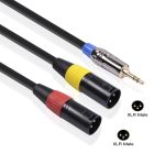 TC194BUXK108YR-30 Audiokabel, 3,5 mm Stecker auf zwei Canon-Stecker, Länge: 3 m – Bild 5