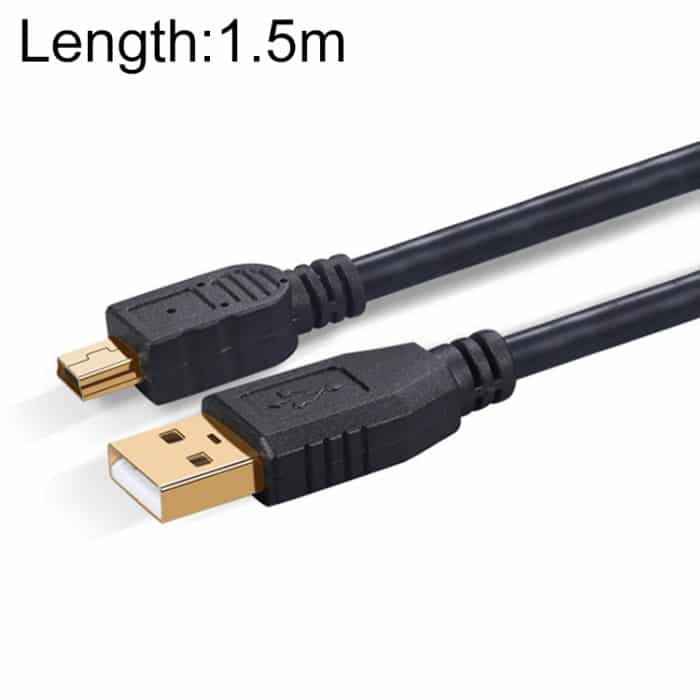 Mini 5 Pin auf USB 2.0 Kamera-Verlängerungsdatenkabel, 1.5m, 2m, 3m, 5m – Bild 1