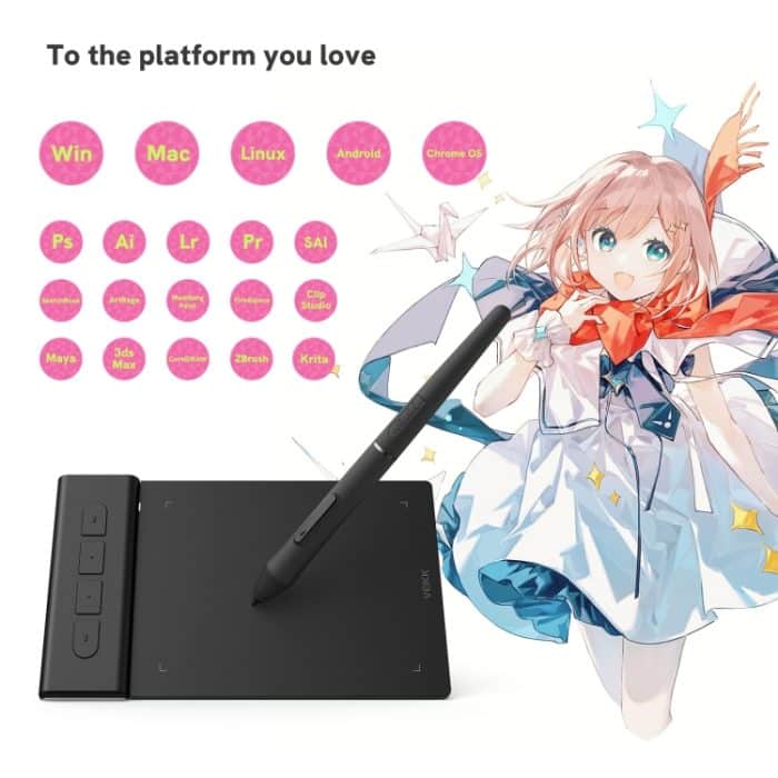 Veikk VK430 4x3 Zoll 8192 Stufen Druckempfindlichkeit Digitales Zeichenbrett – Bild 6