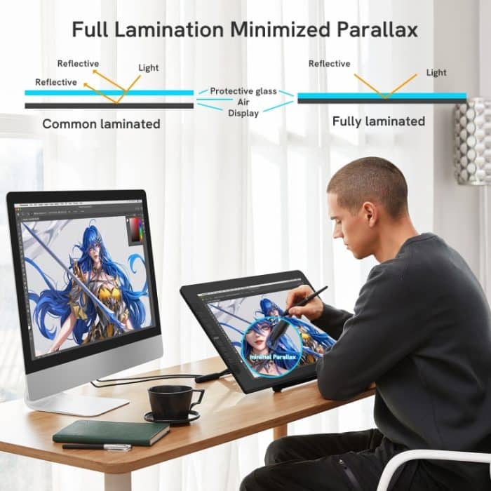 VEIKK VK2200 Pro 21.5 inch 8192 Levels Pressure Sensitivity Digital Drawing Board – Bild 2