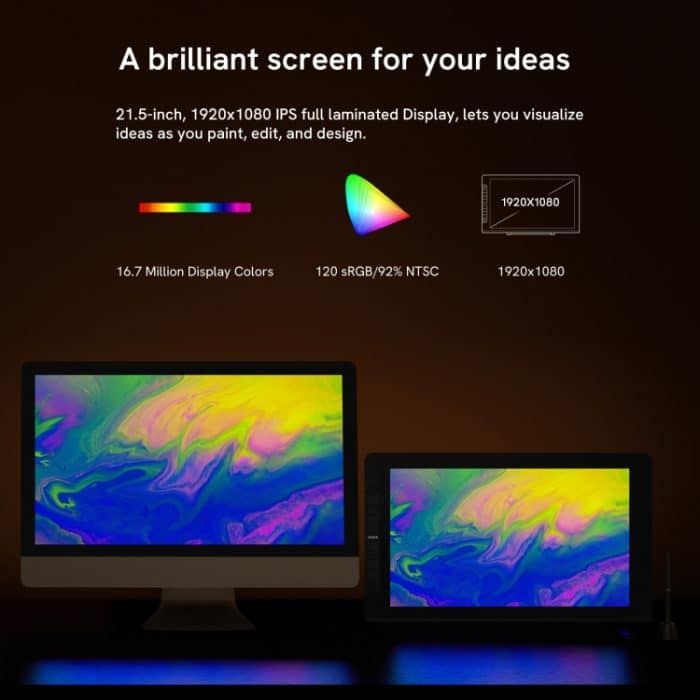 VEIKK VK2200 Pro 21.5 inch 8192 Levels Pressure Sensitivity Digital Drawing Board – Bild 6