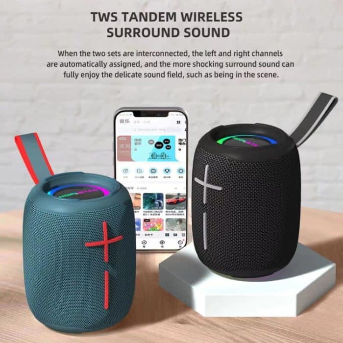 HOPESTAR P20 mini wasserdichter kabelloser Bluetooth-Lautsprecher, P20 mini(Black), P20 mini(Red), P20 mini(Grey), P20 mini(Blue) – Bild 3