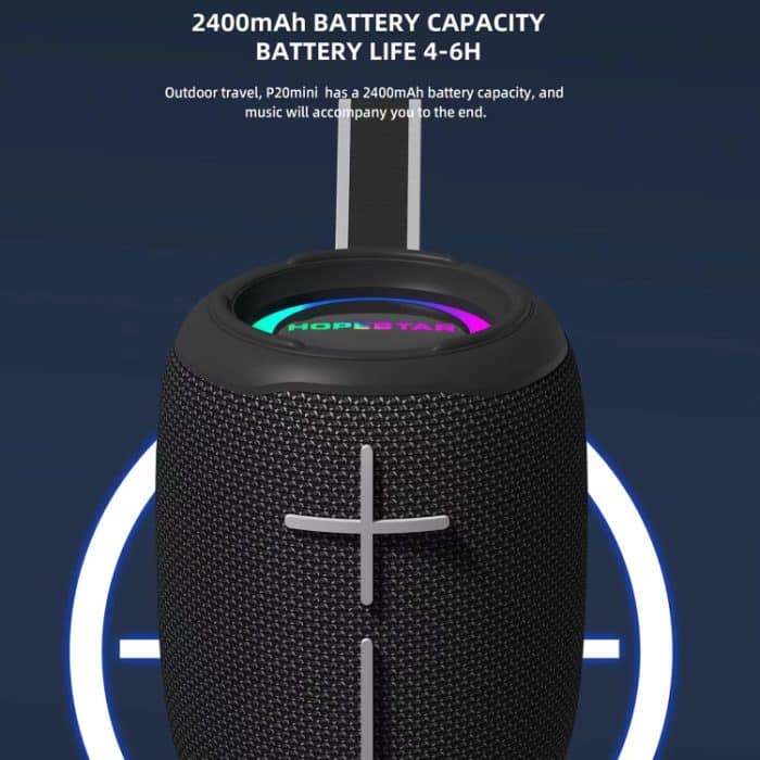HOPESTAR P20 mini wasserdichter kabelloser Bluetooth-Lautsprecher, P20 mini(Black), P20 mini(Red), P20 mini(Grey), P20 mini(Blue) – Bild 4