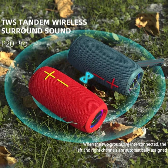 HOPESTAR P20 Pro Wasserdichter kabelloser Bluetooth-Lautsprecher, P20 Pro(Black), P20 Pro(Red), P20 Pro(Grey), P20 Pro(Blue) – Bild 6