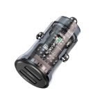 USAMS US-CC162 C31 5V3A Transparentes Dual-USB-Mini-Autoladegerät, C31