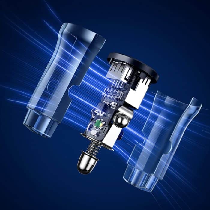 USAMS US-CC162 C31 5V3A Transparentes Dual-USB-Mini-Autoladegerät, C31 – Bild 4