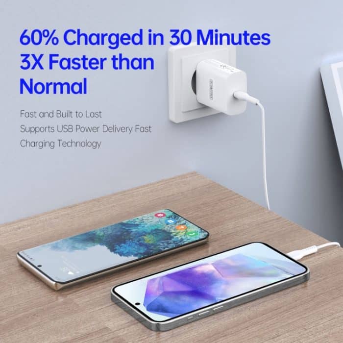 DUZZONA T3 PD 20W Single-Port-Reiseladegerät, EU-Stecker, T3 EU Plug – Bild 3