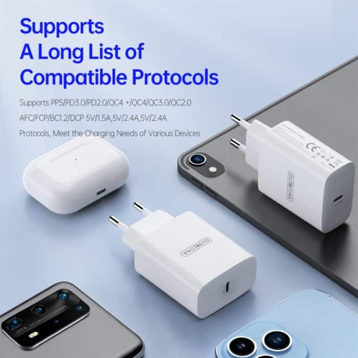 DUZZONA T3 PD 20W Single-Port-Reiseladegerät, EU-Stecker, T3 EU Plug – Bild 4