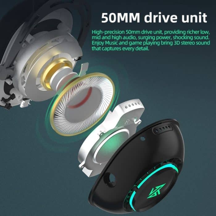 KZ-GP20 Bluetooth/2,4G Dual-Mode-Gaming-Kopfhörer mit RGB-Beleuchtung – Bild 3