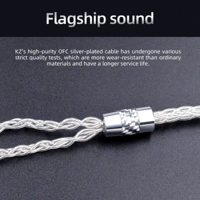 KZ OFC 0,75 mm Standard-Pin, hochreines versilbertes 152-Pin-Kopfhörer-Upgrade-Kabel für ZS10PRO – Bild 3