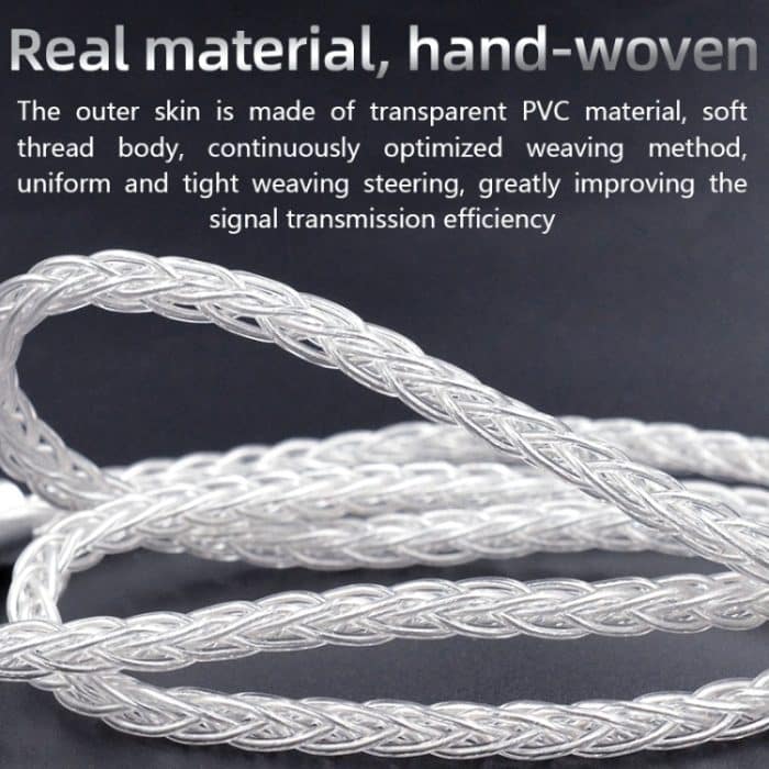 KZ OFC 0,75 mm Standard-Pin, hochreines versilbertes 152-Pin-Kopfhörer-Upgrade-Kabel für ZS10PRO – Bild 6