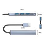 AH-A13 USB 3.0 x 1 + USB 2.0 x 3 auf USB 3.0 HUB-Adapter, AH-A13 – Bild 2