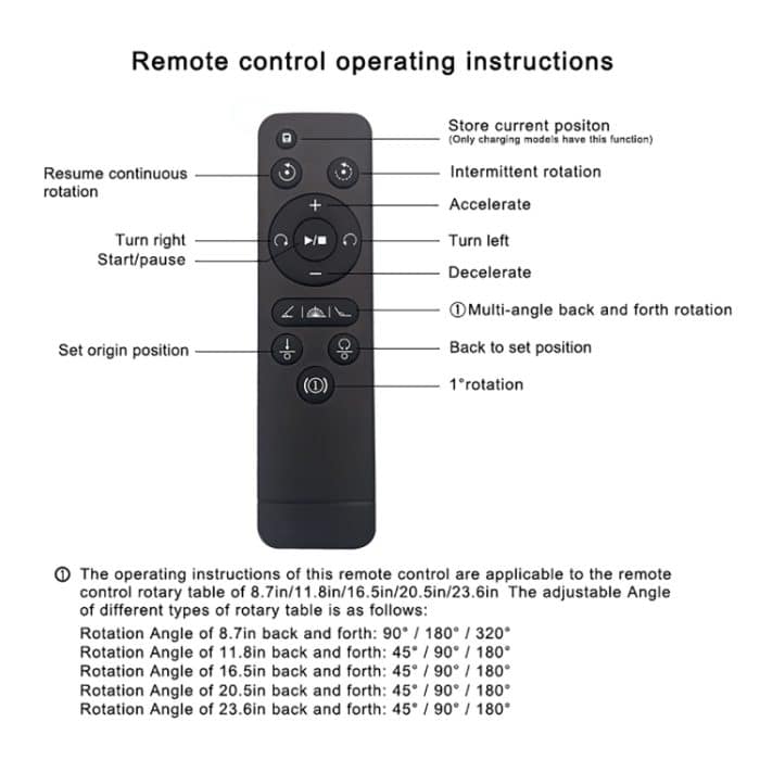 22 cm drehbarer Präsentationsständer für Videoaufnahmen, Belastung: 50 kg, US Plug, EU Plug, UK Plug, AU Plug – Bild 6